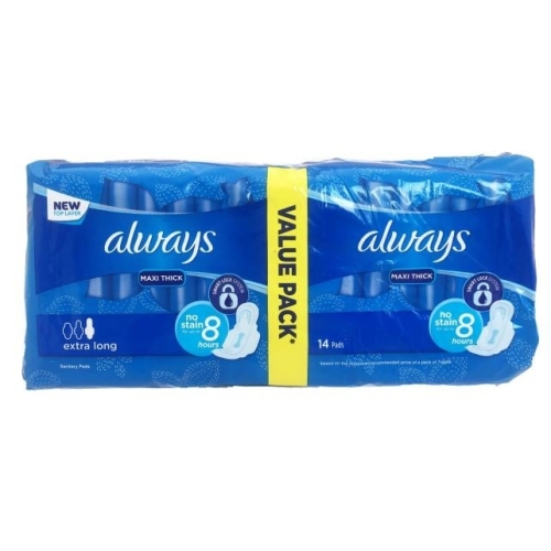 Always Maxi Thick Extra Long Value Pack